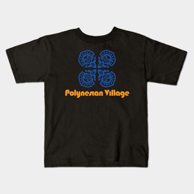 Polynesian Village Resort Logo - 1 Kids T-Shirt by Mouse Magic with John and Joie